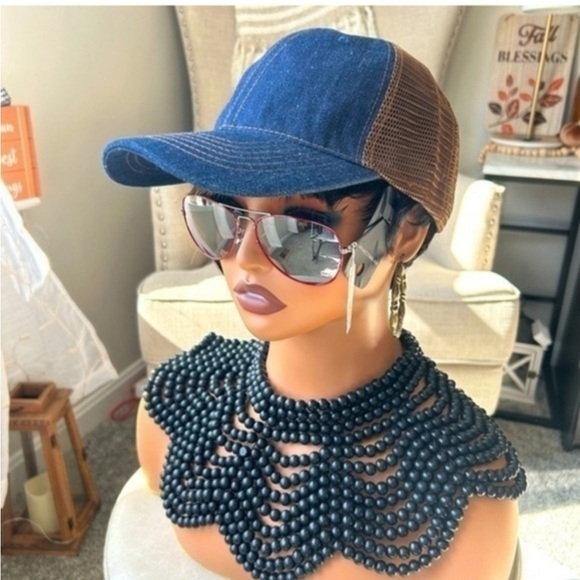New Black Beaded Statement Necklace